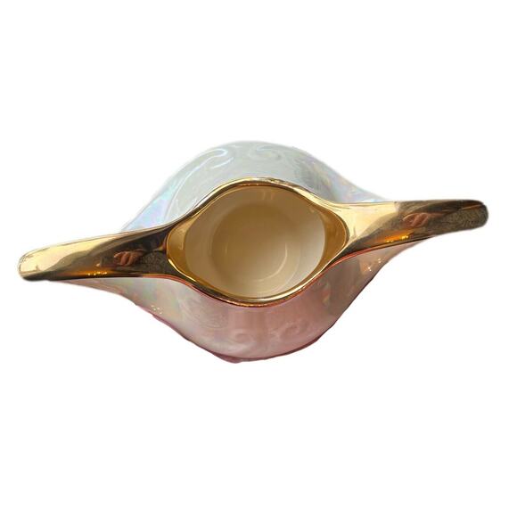 Vintage Pearl China Co. 22 Kt Pearlized Lusterware Hand Decorated Made In USA - Picture 5 of 8